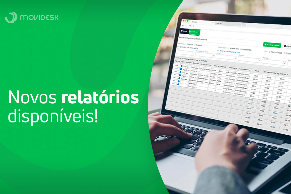 Novos Relatórios – Tempo de permanência dos tickets por status e por responsável