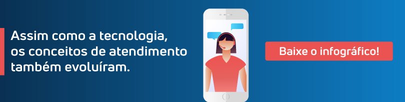 Assim como a tecnologia, os conceitos de atendimento também evoluíram. Baixe o infográfico e confira!