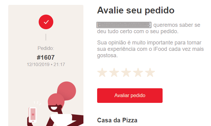 Pesquisa de satisfação do iFood